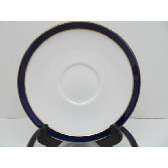 Spode Consul Cobalt Bone China 5 3/4" Saucers Set Of  4 Saucers - Picture 8 of 12
